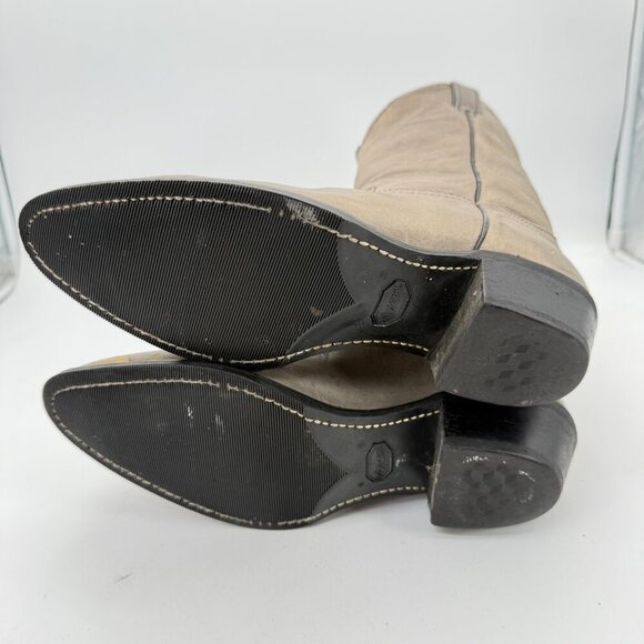 Durango Men Size 9D 21775 Light Grey Leather Pointed Toe Pull On Western Boot - Picture 8 of 14